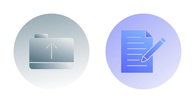 folder and edit document  Icon vector