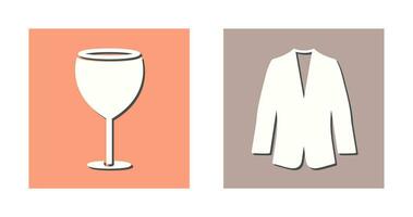 Alcohol and Suit Icon vector