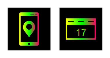 Gps Service and Event Management Icon vector