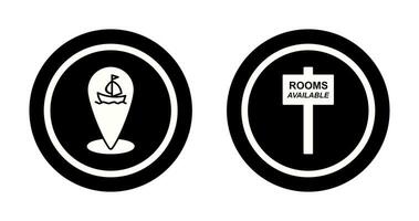 shipping location and room Icon vector