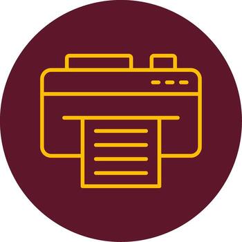 icono de vector de impresora