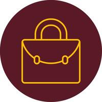 icono de vector de maletín