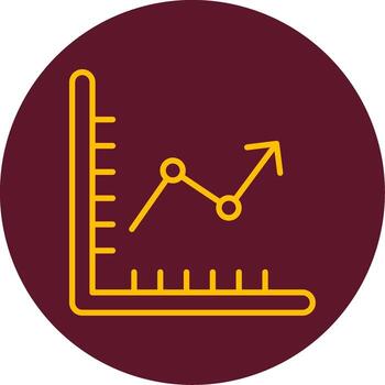 icono de vector de gráfico