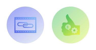 Link Optimization and Like Marketing Icon vector