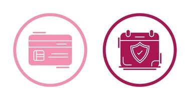 Credit Card and Period Time Icon vector