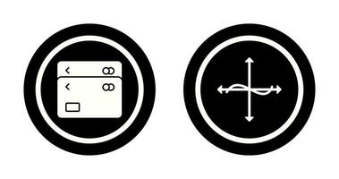 multiple cards and graph  Icon vector