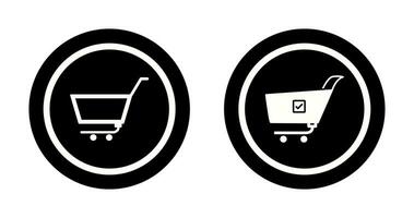 empty cart and confirm order  Icon vector