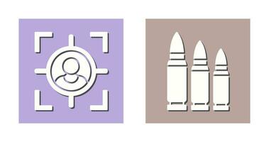 Target and Bullets Icon vector