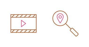 video animation and tracking services Icon vector