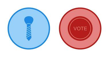 Tie and Vote Link Icon vector