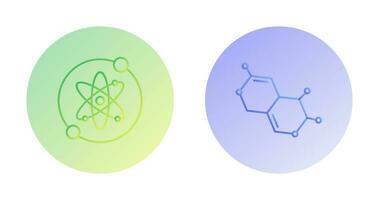 Proton and Molecule Icon vector