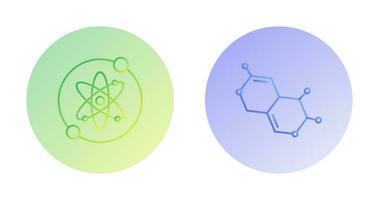 Proton and Molecule Icon vector