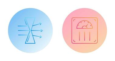 Dispersion and Weight Scale Icon vector