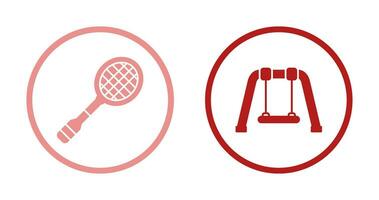 Racket and Swing Icon vector