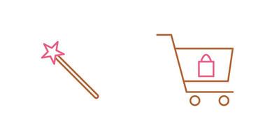 magic and shopping  Icon vector