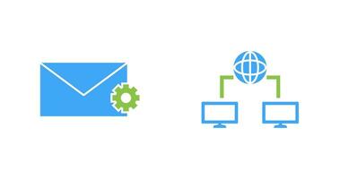 message setting and internet connectivity  Icon vector