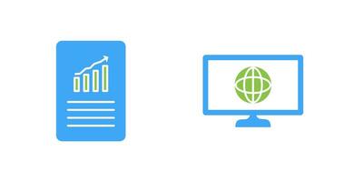 data files and weather global Icon vector