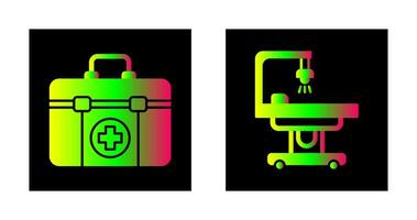 First Aid Kit and operating Room Icon vector