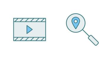 video animation and tracking services Icon vector