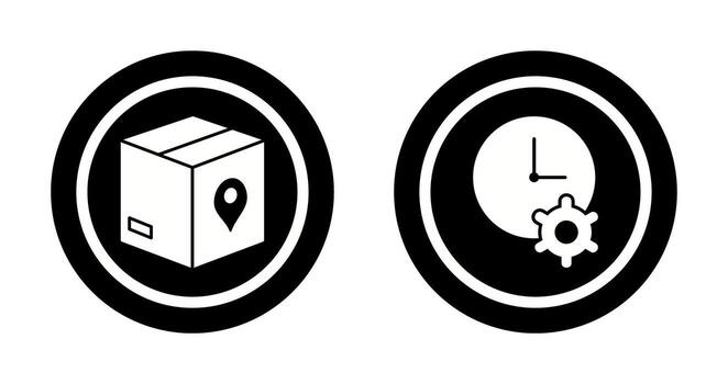 rastreo servicios y hora mejoramiento icono vector