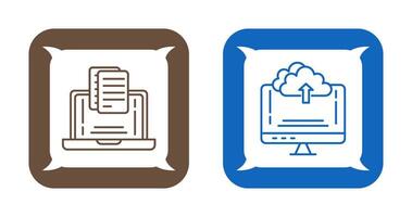 Document and Upload Icon vector