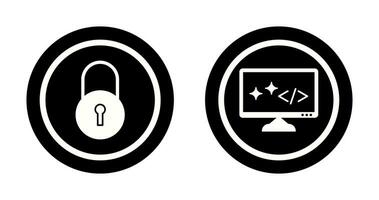 Closed Access and Clean Code Icon vector