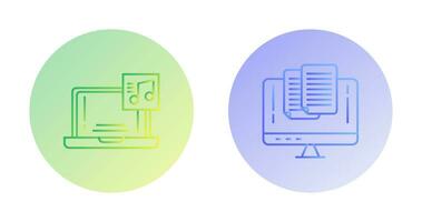 Music and Paste Icon vector