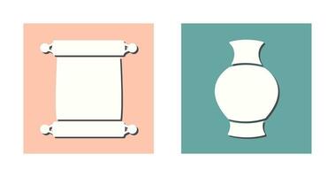 Scroll of Paper and Antique Icon vector