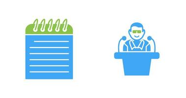 Note and Lecture Icon vector