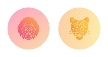 Orangutan and dangerous Icon vector