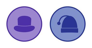 Hat and Christmas Icon vector