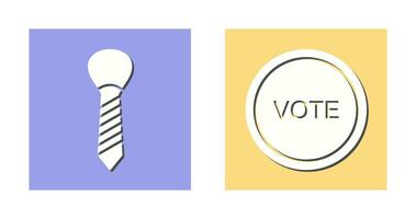 Tie and Vote Link Icon vector