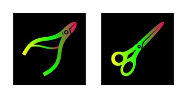 Nippers and Scissors Icon vector