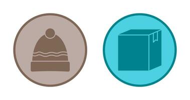 Hat and Box Icon vector