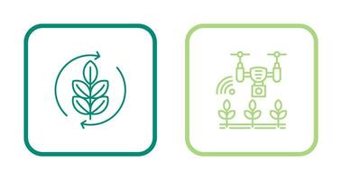 Agronomy and Smart Farm Icon vector