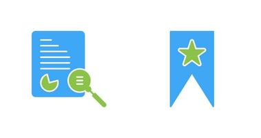 Case Study and Bookmarking Services Icon vector