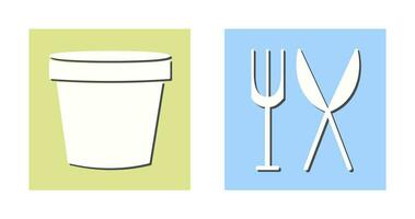 Plant Pot and Equipment Icon vector