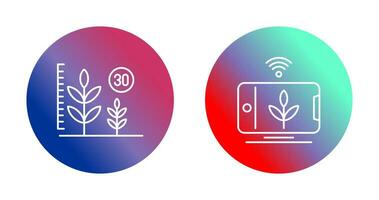 Growth and Device Icon vector