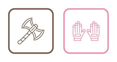 Axe and Glove Icon vector