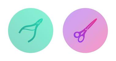 Nippers and Scissors Icon vector