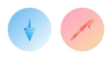 Plumb Bob and Soldering Icon vector