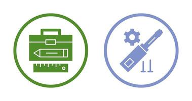 Geometry and Gear Icon vector