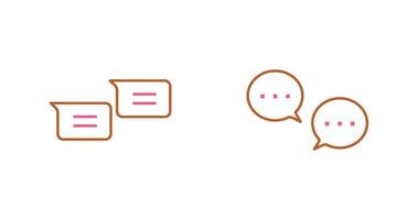 messages and conversation bubbles Icon vector