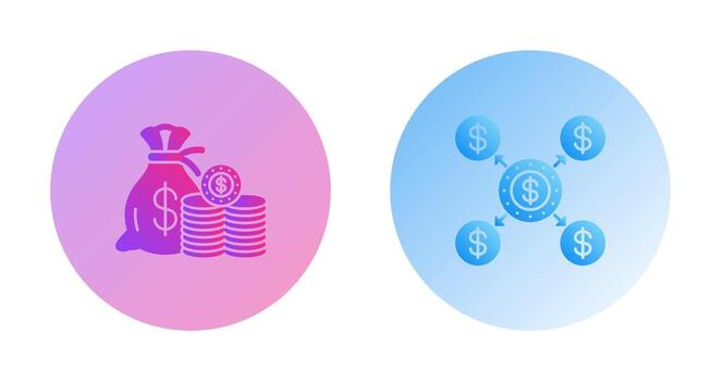 Saving and Distribution Icon vector