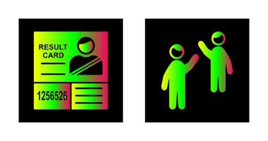 Candidate Results and Waing to people Icon vector