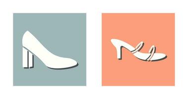 tacones y elegante icono vector