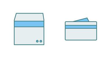 box and wallet Icon vector