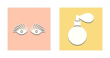 Longlashes and perfume Icon vector