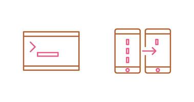 console and data transfer Icon vector