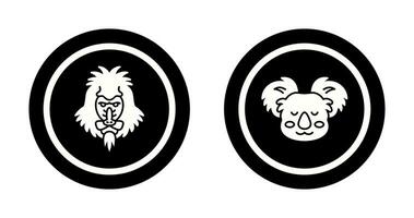 Mandrill and Koala Icon vector